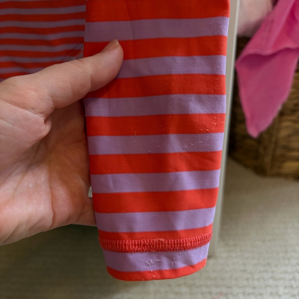 Mini Boden Long Sleeved Purple & Red Rash Guard 9-10 Years - Picture 5 of 7